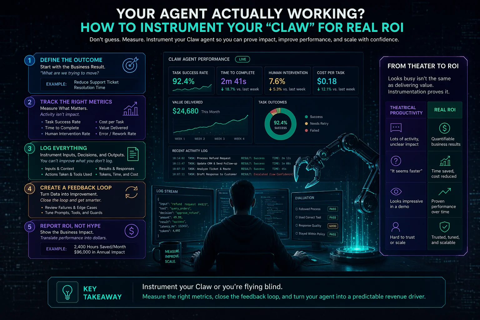 Your Agent Actually Working? How to Instrument Your "Claw" for Real ROI