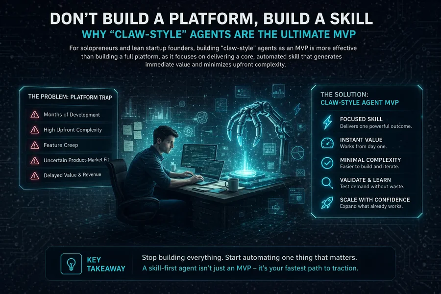 Don’t Build a Platform, Build a Skill: Why "Claw-Style" Agents are the Ultimate MVP