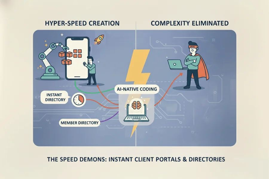 The Speed Demons: Building Client Portals and Member Directories in Minutes
