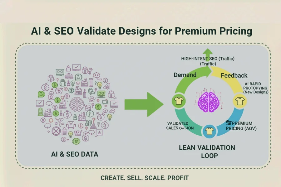 POD Profit: How AI and SEO Validate Designs to Break the 20% Margin Barrier