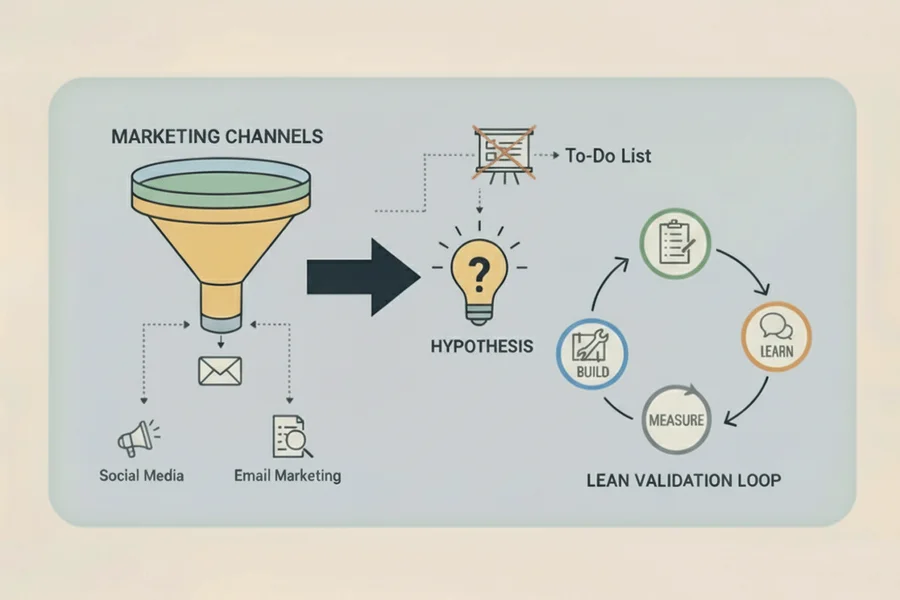 The Lean Channel Validation Playbook Part I, BUILD: Your Marketing Strategy Isn't a To-Do List—It's a Hypothesis