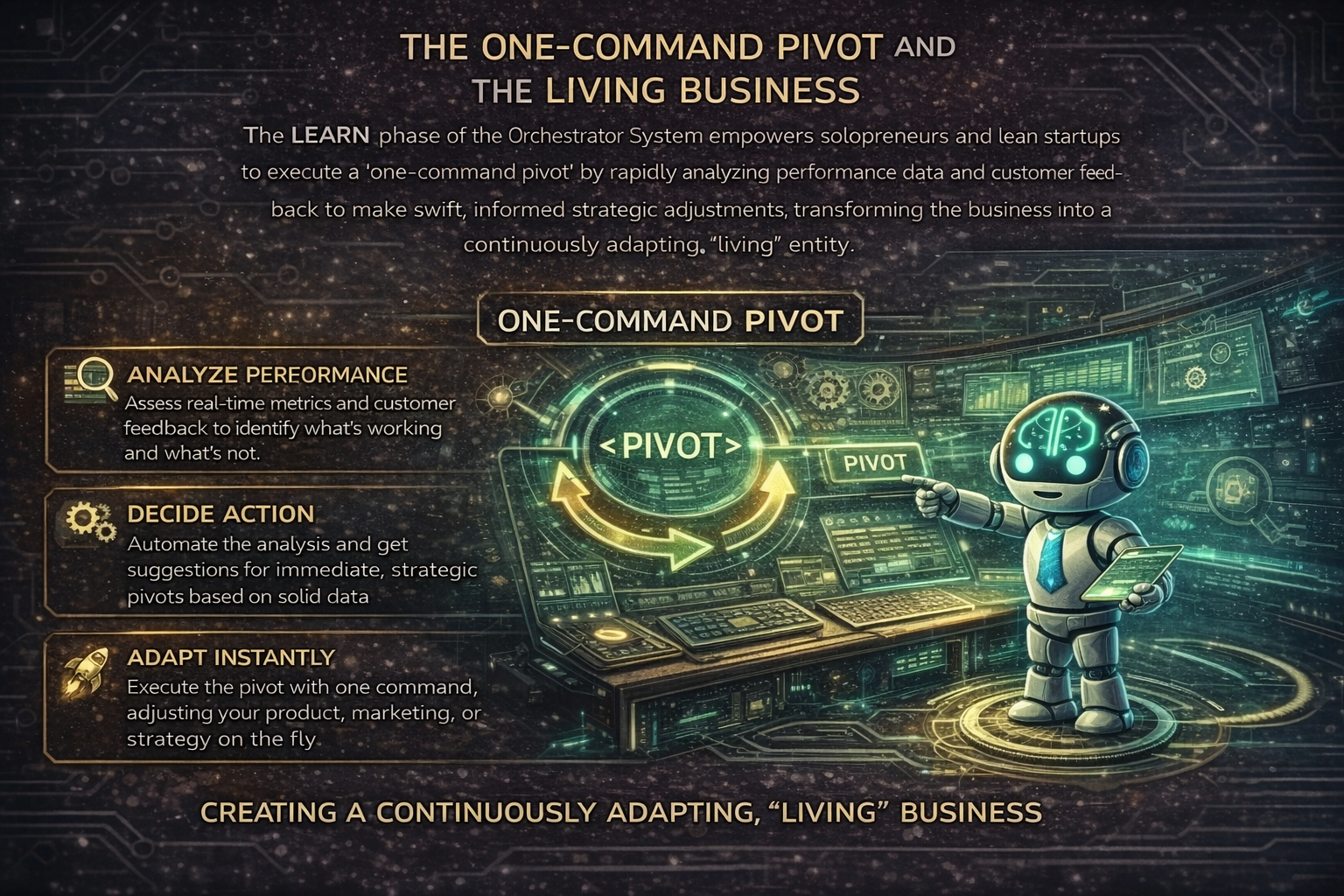 The One-Command Pivot and the Living Business