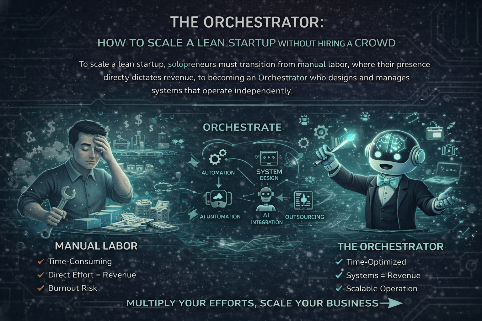The Orchestrator: How to Scale a Lean Startup Without Hiring a Crowd