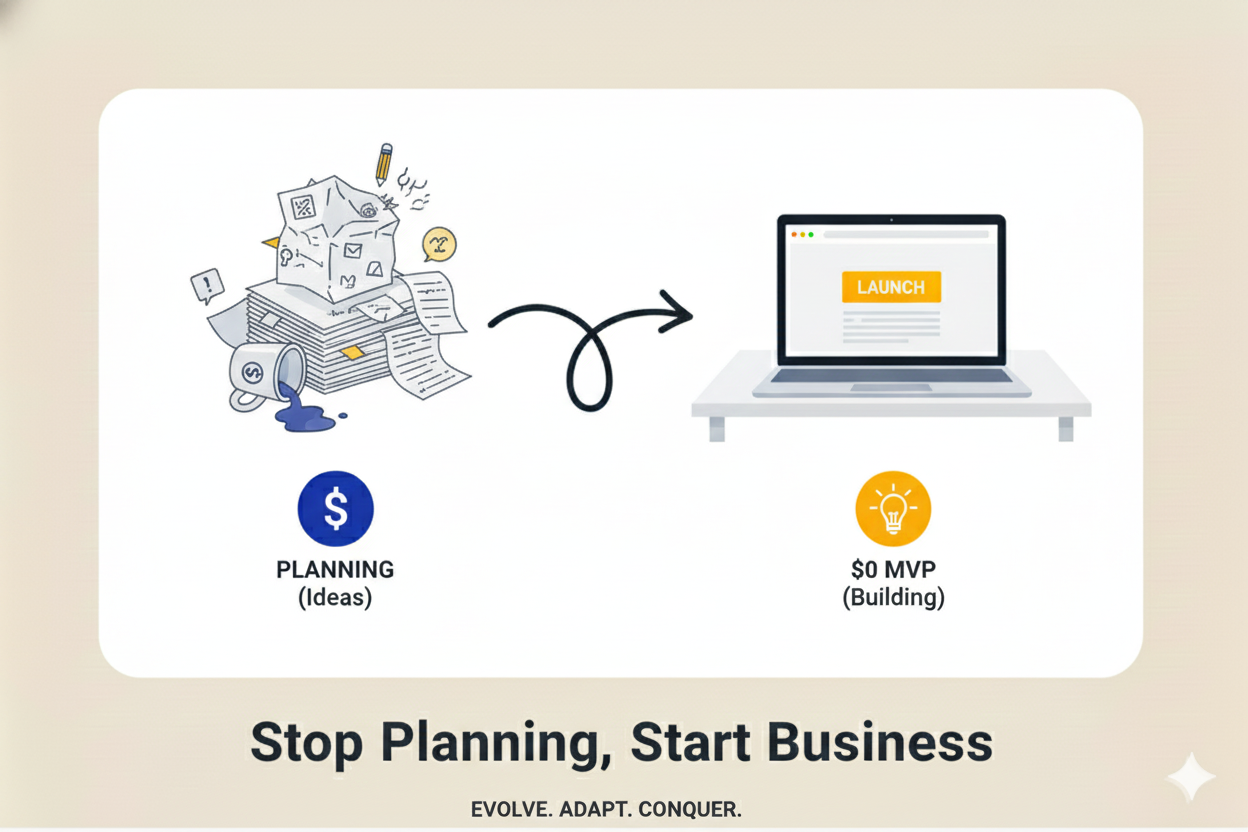 Stop Planning, Start Building: The $0 "Minimum Viable Business"
