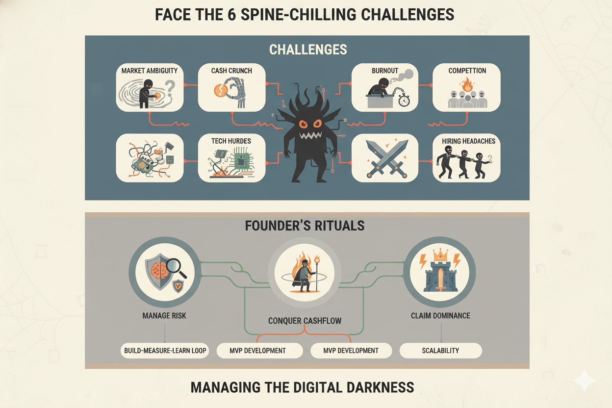 Blood Money and Burnout: Six Spine-Chilling Startup Challenges (And the Treat That Follows)