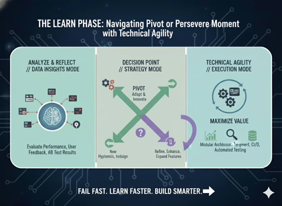 The Learn Phase: Navigating the Pivot or Persevere Moment with Technical Agility