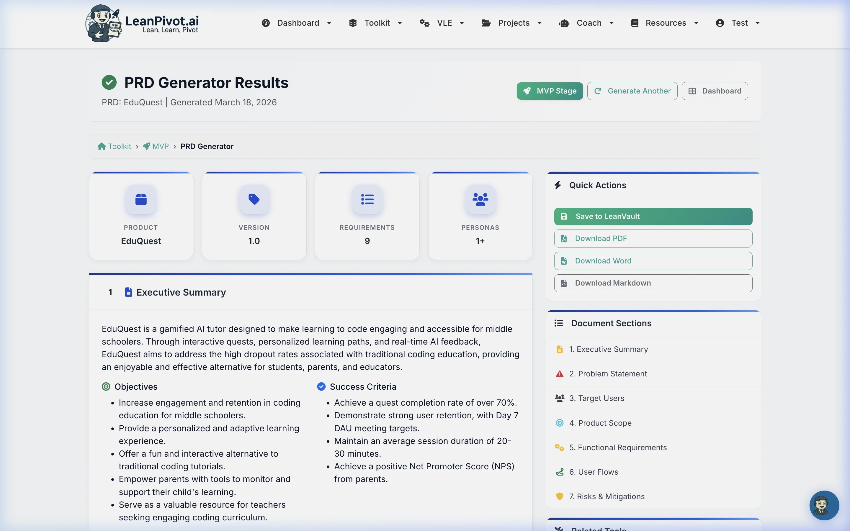 Complete Product Requirements Document